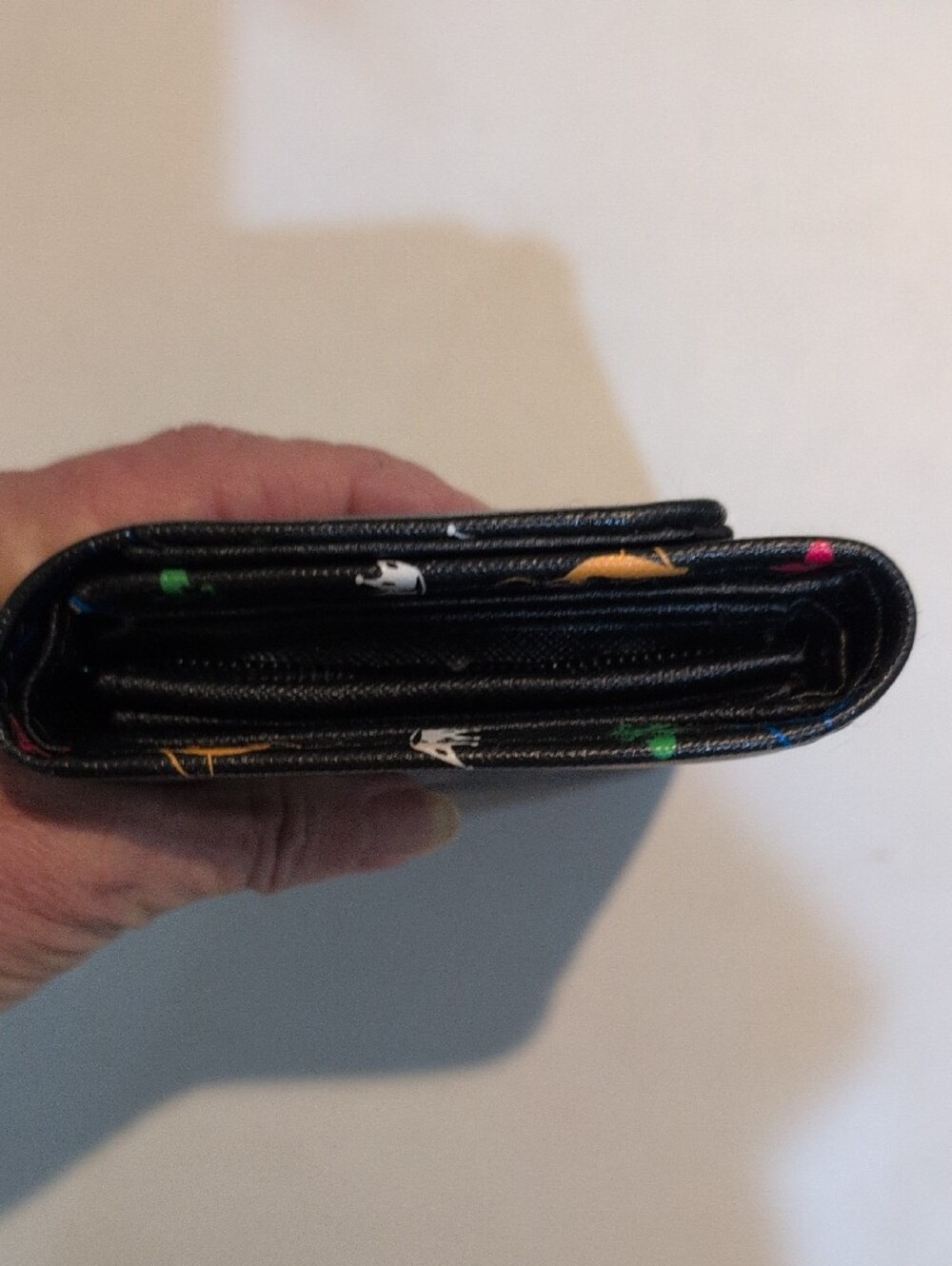 Baby Phat Black Wallet with Multicolor Logo Accents Y2K Era - Picture 4 of 14
